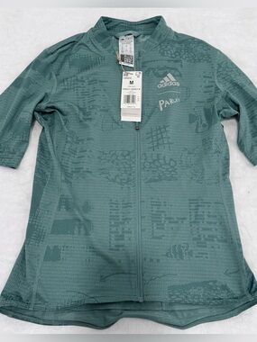 Adidas x Parley Women’s Cycling Jersey Full Zip Green Size Medium New With Tags